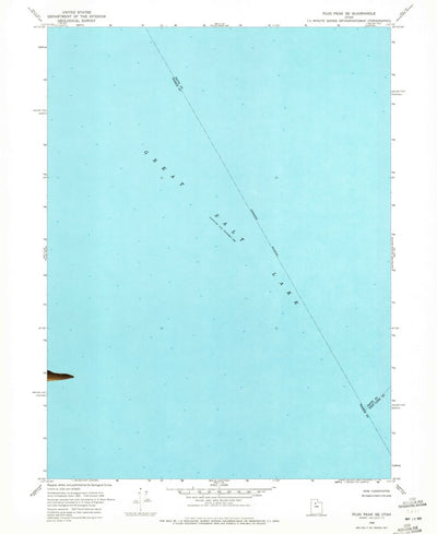 United States Geological Survey Plug Peak SE, UT (1968, 24000-Scale) digital map
