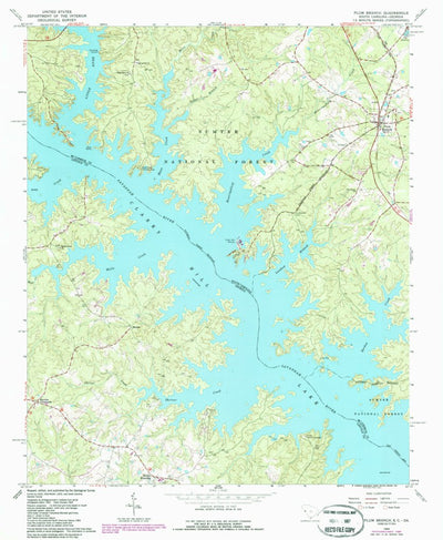 United States Geological Survey Plum Branch, SC-GA (1964, 24000-Scale) digital map
