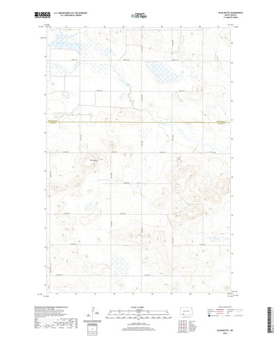 United States Geological Survey Plum Butte, ND (2020, 24000-Scale) digital map