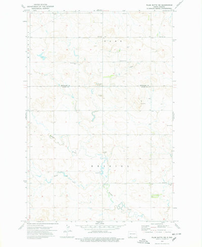 United States Geological Survey Plum Butte NE, ND (1974, 24000-Scale) digital map