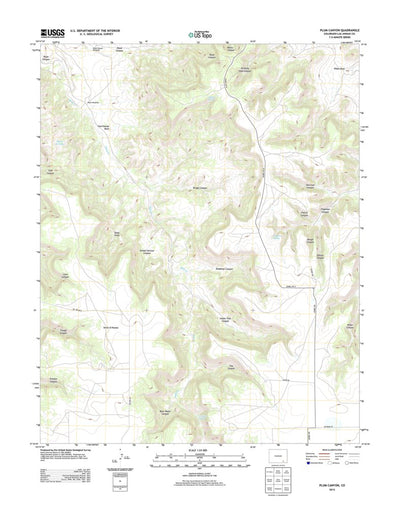 United States Geological Survey Plum Canyon, CO (2013, 24000-Scale) digital map