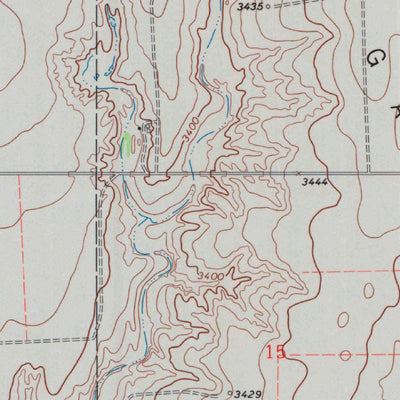 United States Geological Survey Plum Creek South, KS (1966, 24000-Scale) digital map