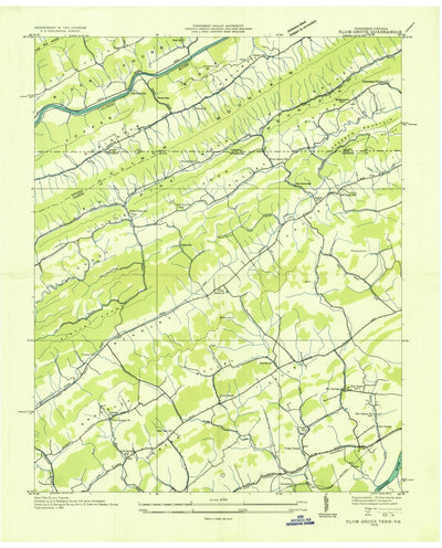 United States Geological Survey Plum Grove, TN-VA (1935, 24000-Scale) digital map