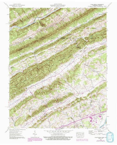 United States Geological Survey Plum Grove, TN-VA (1939, 24000-Scale) digital map