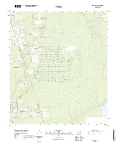 United States Geological Survey Plum Grove, TX (2022, 24000-Scale) digital map