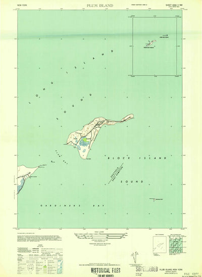 United States Geological Survey Plum Island, NY-CT (1947, 24000-Scale) digital map