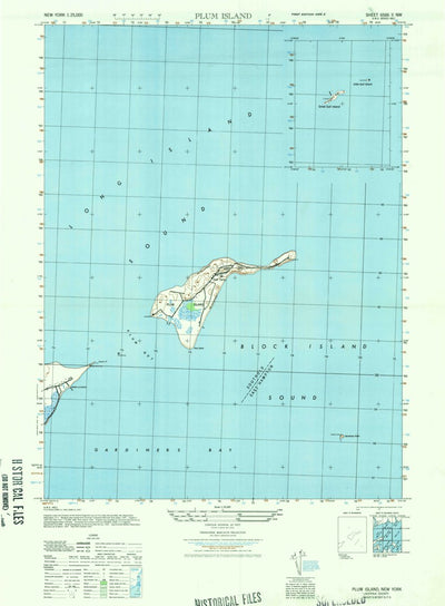 United States Geological Survey Plum Island, NY-CT (1947, 25000-Scale) digital map