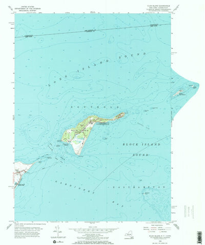 United States Geological Survey Plum Island, NY-CT (1954, 24000-Scale) digital map