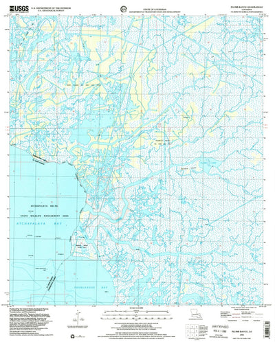 United States Geological Survey Plumb Bayou, LA (1998, 24000-Scale) digital map