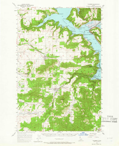 United States Geological Survey Plummer, ID (1957, 62500-Scale) digital map