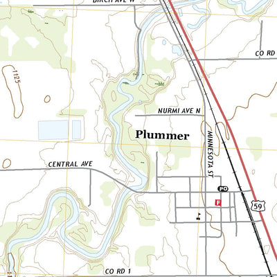 United States Geological Survey Plummer, MN (2022, 24000-Scale) digital map