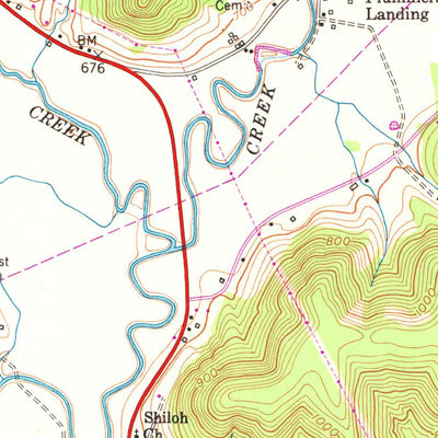 United States Geological Survey Plummers Landing, KY (1951, 24000-Scale) digital map