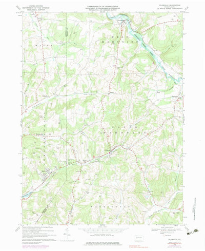 United States Geological Survey Plumville, PA (1968, 24000-Scale) digital map