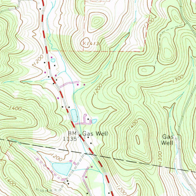 United States Geological Survey Plumville, PA (1968, 24000-Scale) digital map