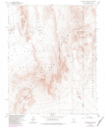 United States Geological Survey Plutonium Valley, NV (1960, 24000-Scale) digital map