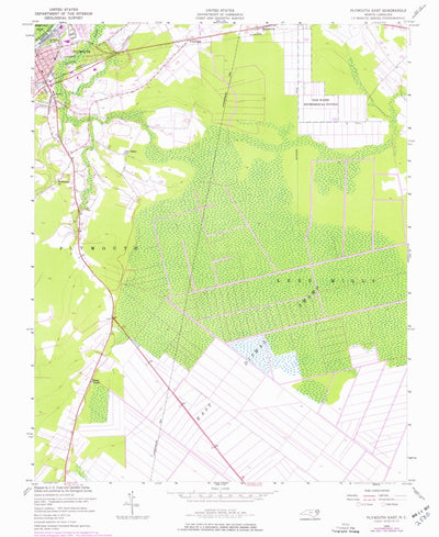 United States Geological Survey Plymouth East, NC (1954, 24000-Scale) digital map