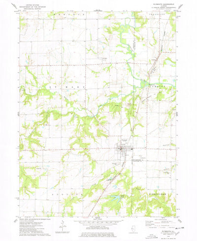 United States Geological Survey Plymouth, IL (1974, 24000-Scale) digital map