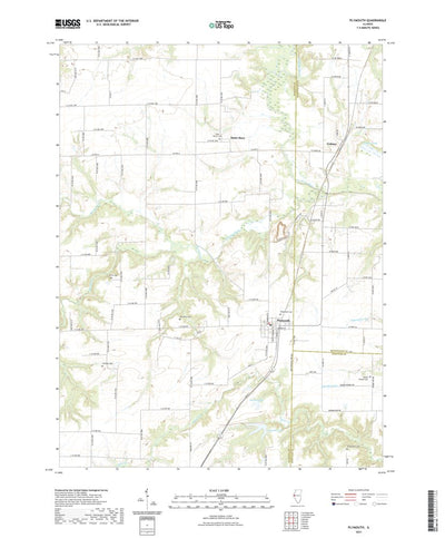 United States Geological Survey Plymouth, IL (2021, 24000-Scale) digital map