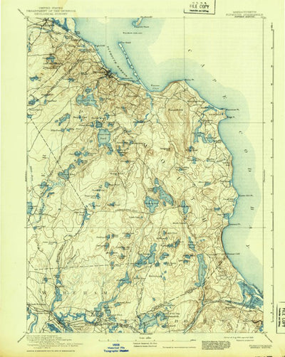 United States Geological Survey Plymouth, MA (1894, 62500-Scale) digital map
