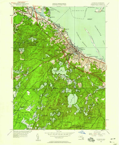 United States Geological Survey Plymouth, MA (1950, 24000-Scale) digital map