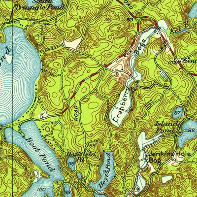 United States Geological Survey Plymouth, MA (1950, 31680-Scale) digital map