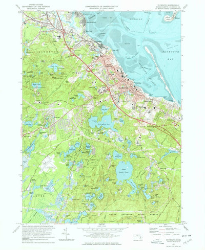United States Geological Survey Plymouth, MA (1977, 24000-Scale) digital map