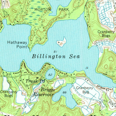 United States Geological Survey Plymouth, MA (1977, 24000-Scale) digital map