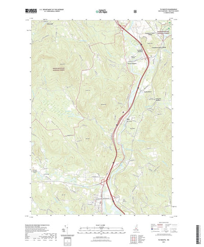 United States Geological Survey Plymouth, NH (2021, 24000-Scale) digital map
