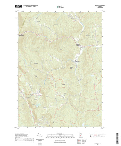 United States Geological Survey Plymouth, VT (2021, 24000-Scale) digital map