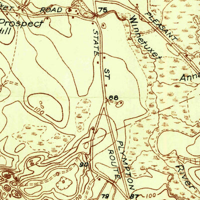United States Geological Survey Plympton, MA (1937, 24000-Scale) digital map