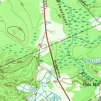 United States Geological Survey Plympton, MA (1962, 24000-Scale) digital map