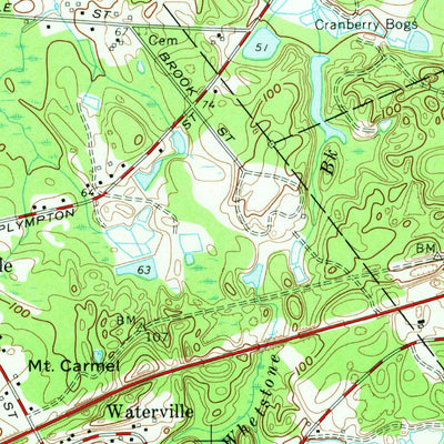 United States Geological Survey Plympton, MA (1977, 24000-Scale) digital map