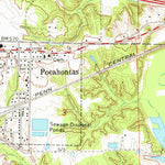 United States Geological Survey Pocahontas, IL (1974, 24000-Scale) digital map