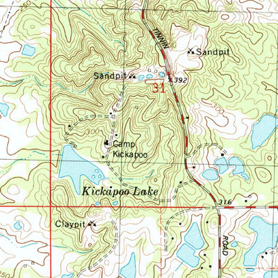 United States Geological Survey Pocahontas, MS (1980, 24000-Scale) digital map