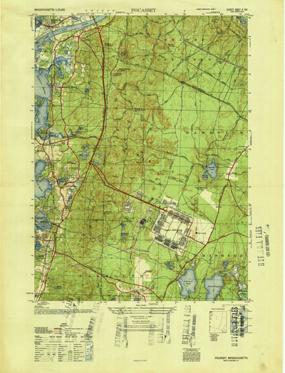 United States Geological Survey Pocasset, MA (1946, 25000-Scale) digital map