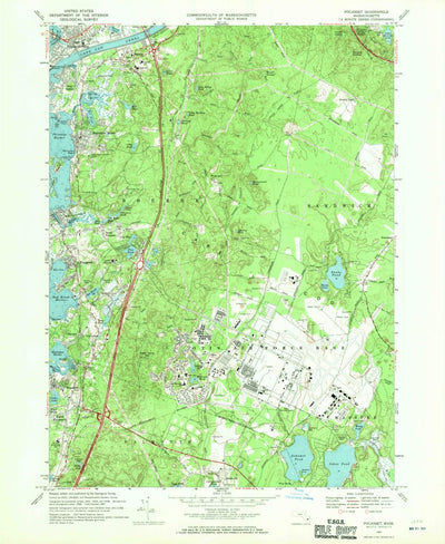 United States Geological Survey Pocasset, MA (1967, 24000-Scale) digital map