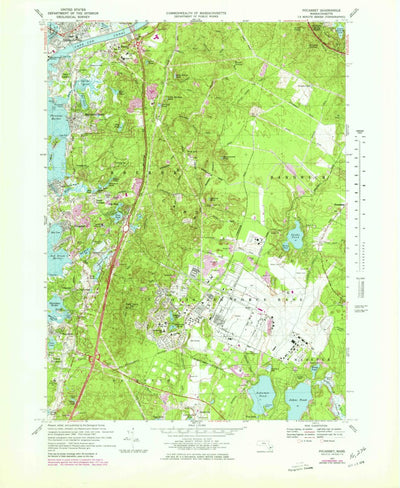 United States Geological Survey Pocasset, MA (1967, 25000-Scale) digital map
