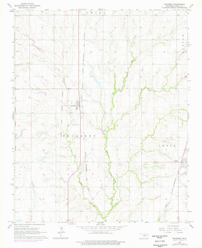 United States Geological Survey Pocasset, OK (1966, 24000-Scale) digital map