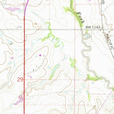 United States Geological Survey Pocasset, OK (1966, 24000-Scale) digital map