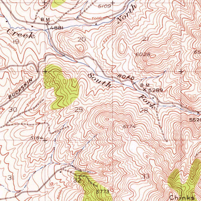 United States Geological Survey Pocatello, ID (1937, 62500-Scale) digital map