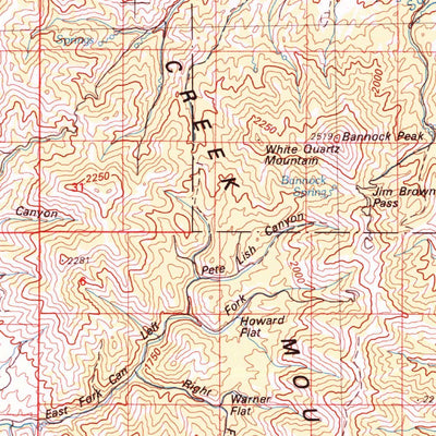 United States Geological Survey Pocatello, ID (1984, 100000-Scale) digital map