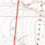 United States Geological Survey Pocatello North, ID (1971, 24000-Scale) digital map