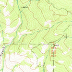 United States Geological Survey Pocket Creek Lake, WY (1969, 24000-Scale) digital map