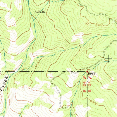 United States Geological Survey Pocket Creek Lake, WY (1969, 24000-Scale) digital map