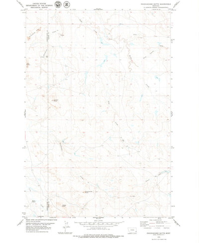 United States Geological Survey Pocochichee Butte, MT (1979, 24000-Scale) digital map