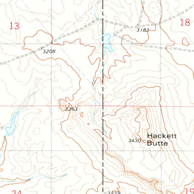 United States Geological Survey Pocochichee Butte, MT (1979, 24000-Scale) digital map