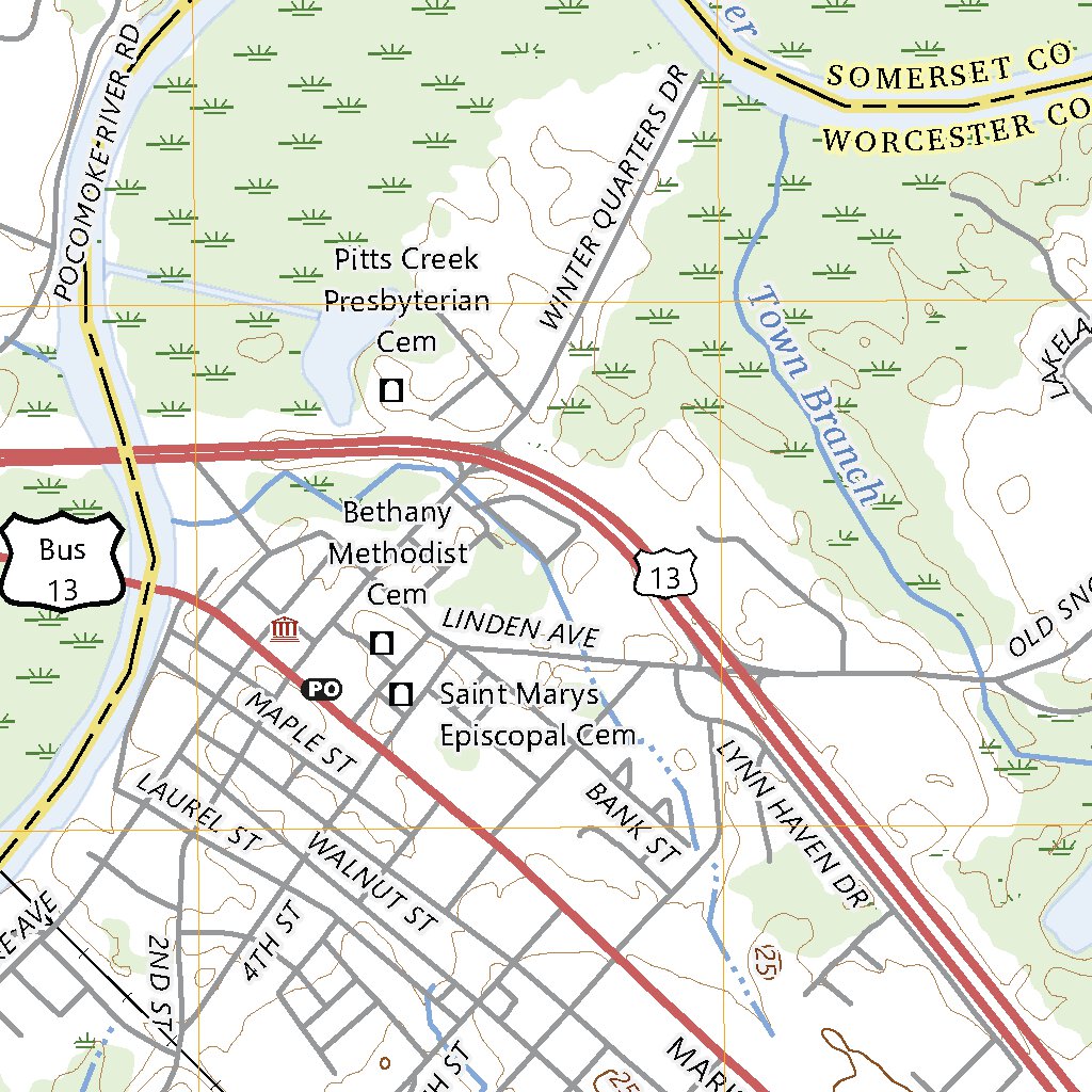 Pocomoke City, MD (2023, 24000-Scale) Map by United States Geological ...