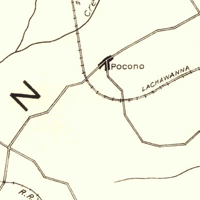 United States Geological Survey Pocono, PA (1919, 62500-Scale) digital map