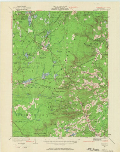 United States Geological Survey Pocono, PA (1921, 62500-Scale) digital map