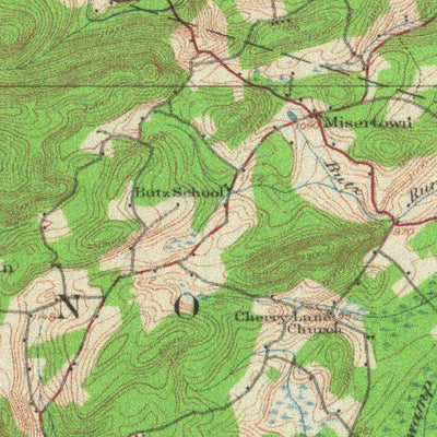 United States Geological Survey Pocono, PA (1921, 62500-Scale) digital map
